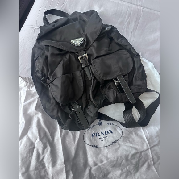Prada Vintage black Nylon backpack - Picture 1 of 7